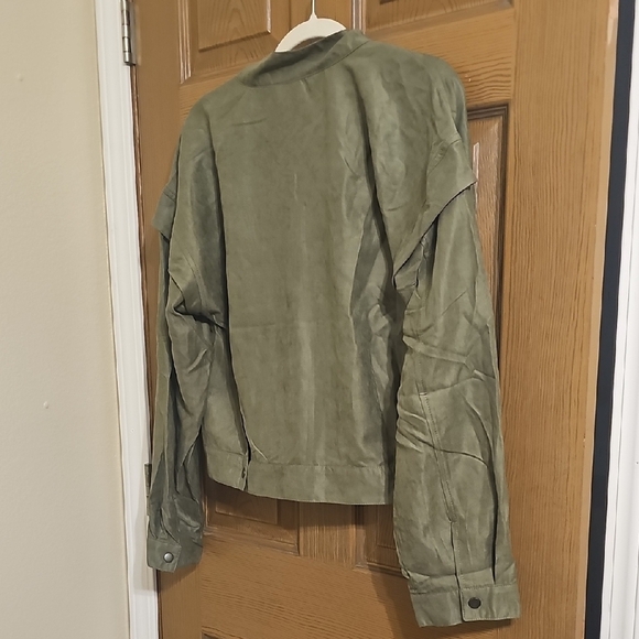 Blu Pepper Soft Olive Utility Jacket - Picture 4 of 9